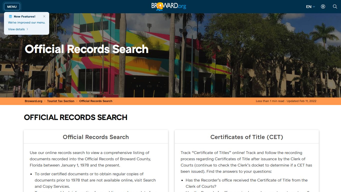 Records Official Records Search - Broward County, Florida